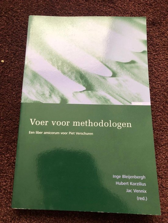 9789059315174 - Voer voor methodologen