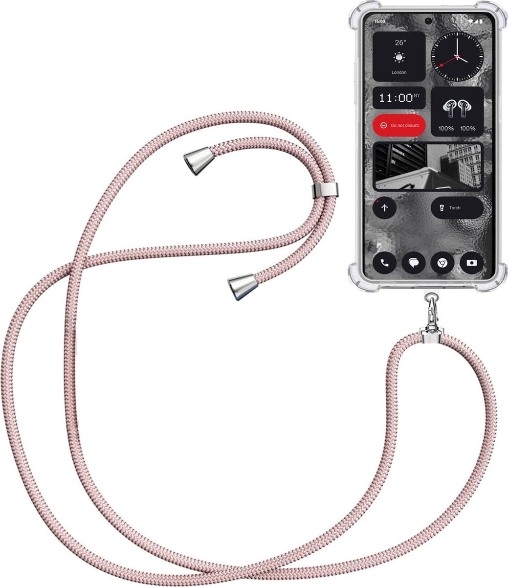 Samsung Galaxy A34 crossbody hoesje met ketting/draag koord