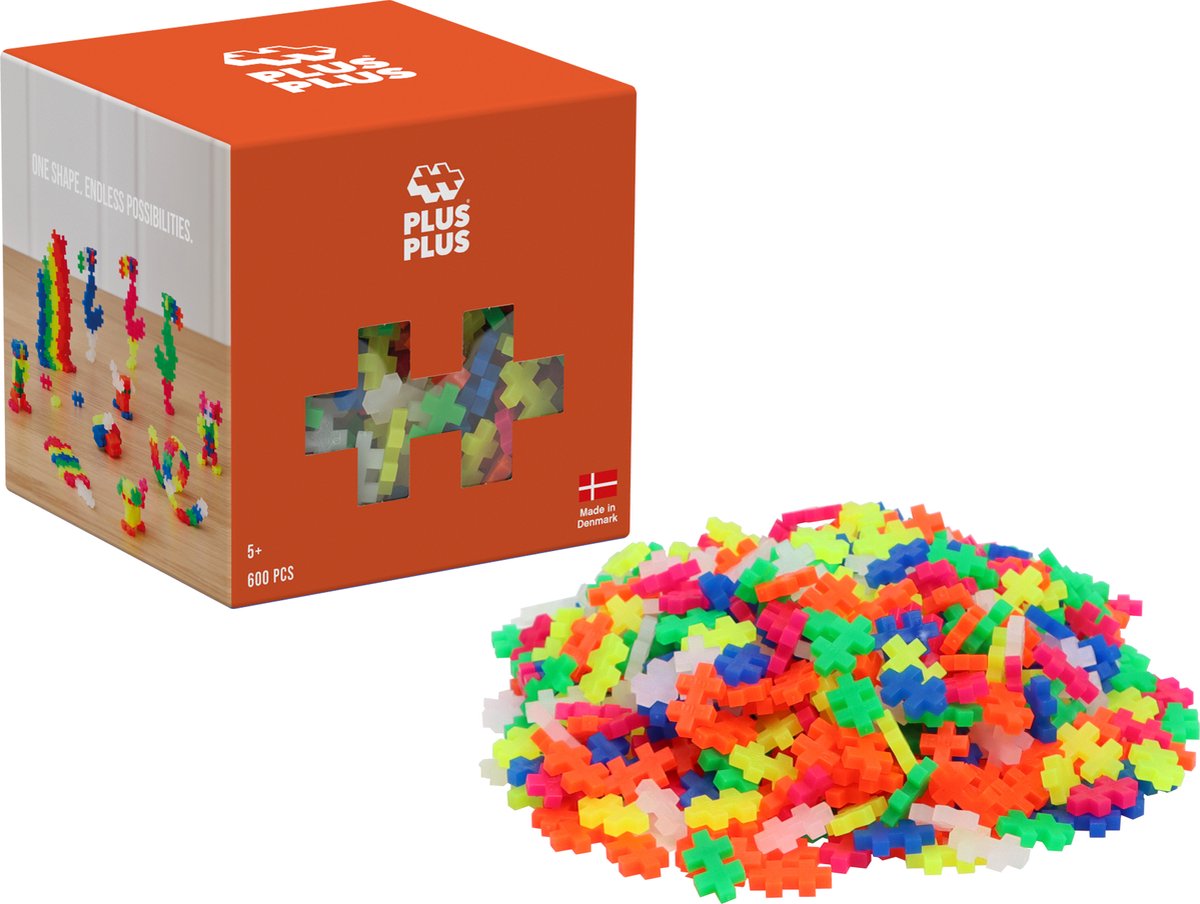 Plus-Plus Neon Robot Play Set – 70 Pezzi Per Costruzioni Creative, Mattoncini Danesi Atossici Per Bambini - 3