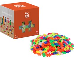 foto van Plus-Plus - Neon Colormix - Constructiespeelgoed - Set Met Bouwstenen - 600 Delige Bouwset - Bouwspeelgoed - Vanaf 3 Jaar
