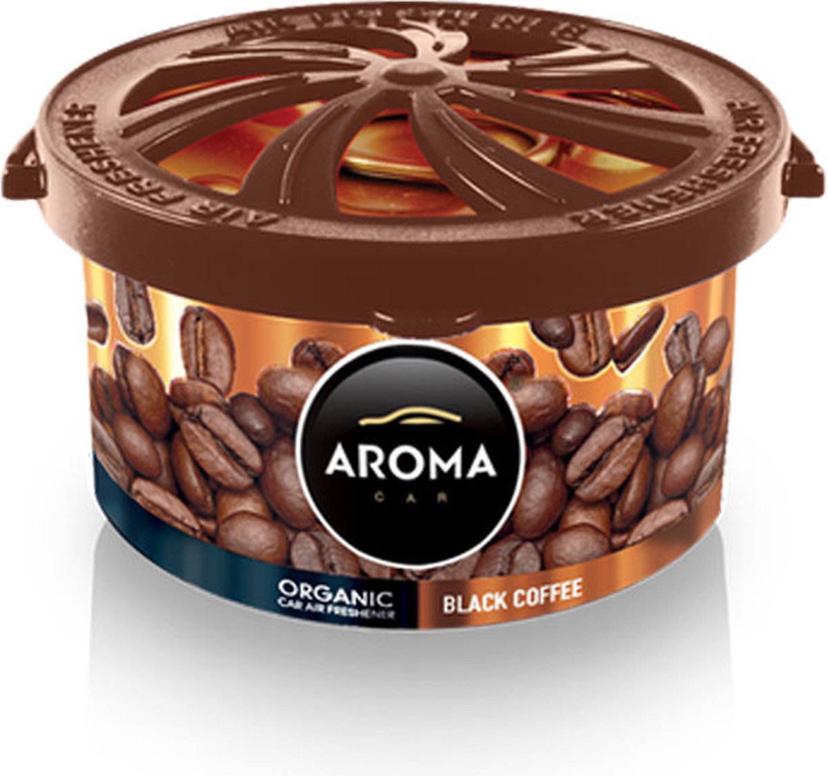 AROMA ORGANIC 100% Natuurlijke Auto Luchtverfrisser Zwarte Koffie / Black Coffee
