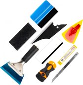 AMiO Wrapping Folie Applicatie Toolkit Set Gereedschap voor Professionele Resultaten (11 stuks)