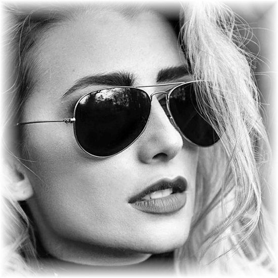 Fako Sunglasses® - Pilotenbril - Piloot Zonnebril - Heren Zonnebril - Dames Zonnebril - Model Bruce - Zwart van Fako Sunglasses® — afbeelding 5