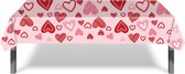 Valentijn Decoratie Tafelkleed Hartjes tafel Kleed Feest Versiering Roze Huwelijks Decoratie 137*274 cm - 2 Stuks