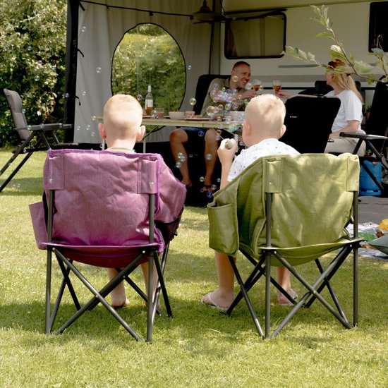Travellife Noli Camping Kinderstoel Cross Groen - Draagtas inbegrepen — afbeelding 3