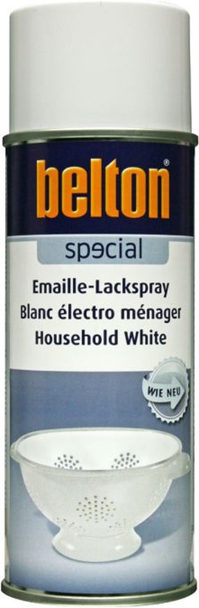 Spuitbus emaille-lak wit Belton 400ml