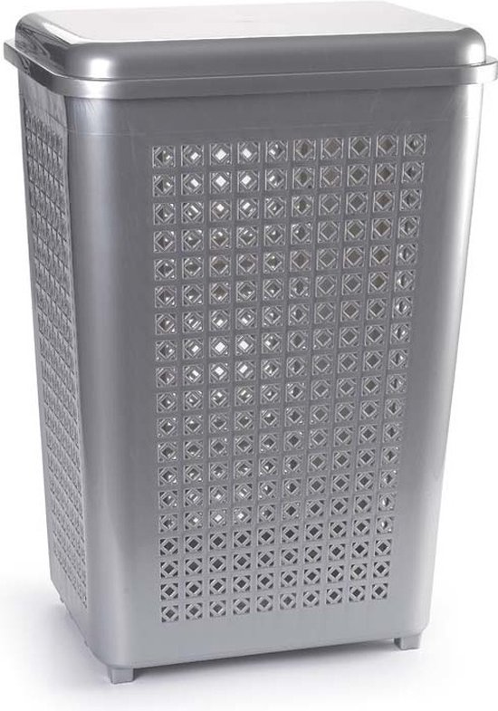 Sustania Wasmand Set Van 3 - Grote Kunststof Wasmanden 30 Liter Wit - Geventileerd Met Handgrepen