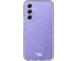HappyCase Hoesje met leuke Glitter Print Geschikt voor Samsung Galaxy S23 FE | Flexibel TPU | Stijlvolle Back Cover