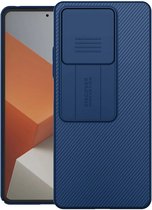 Nillkin CamShield Hoesje voor de Xiaomi Redmi Note 13 5G - Back Cover met Camera Slider Blauw
