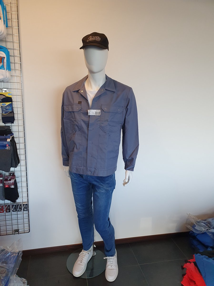 KLM - Standaard werkjas/jack (battledress) Thomas- Katoen/polyester 300gr/m2 - RAF (Grijs) XL