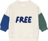 Lässig Kids Sweater GOTS Little Gang Free milky, 2-4 jaar, maat 98/104