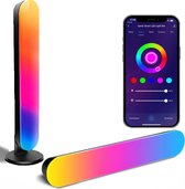 Iqonic Smart Light Bar - RGB Tafellamp - Slimme LED Lamp - 2 Stuks - Met App - Google Home en Alexa
