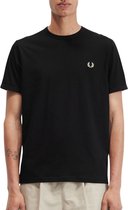 Fred Perry Ringer T-shirt Polo's & T-shirts Heren - Polo shirt - Zwart - Maat M