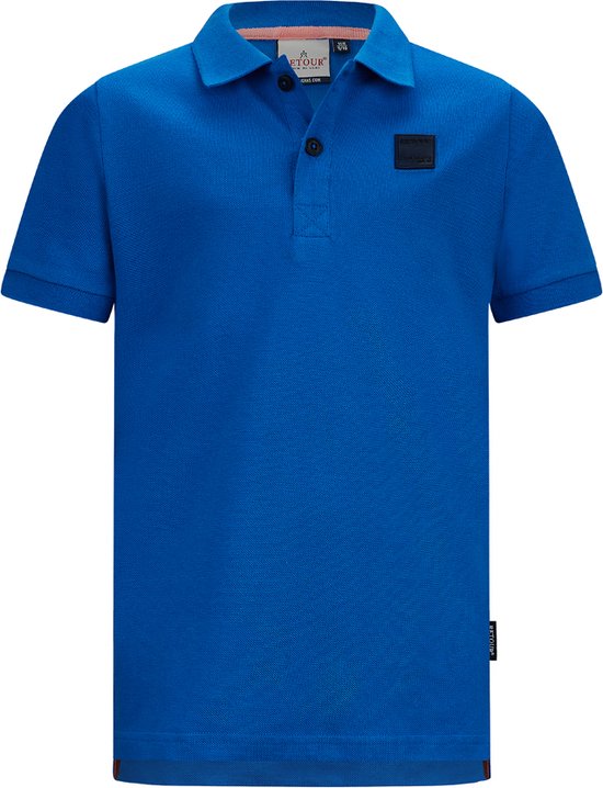 Retour jeans Manuel Jongens Poloshirt - electric blue - Maat 13/14