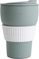 Griply - Koffiebeker to go - opvouwbaar - food grade siliconen - Gray - 470ml