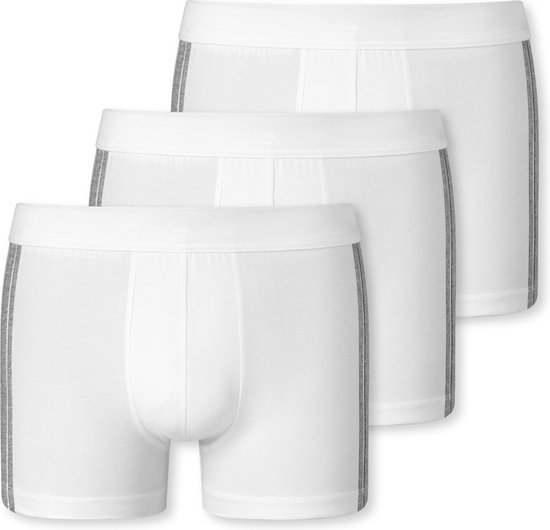 SCHIESSER 95/5 Stretch shorts (3-pack) - wit - Maat: XL