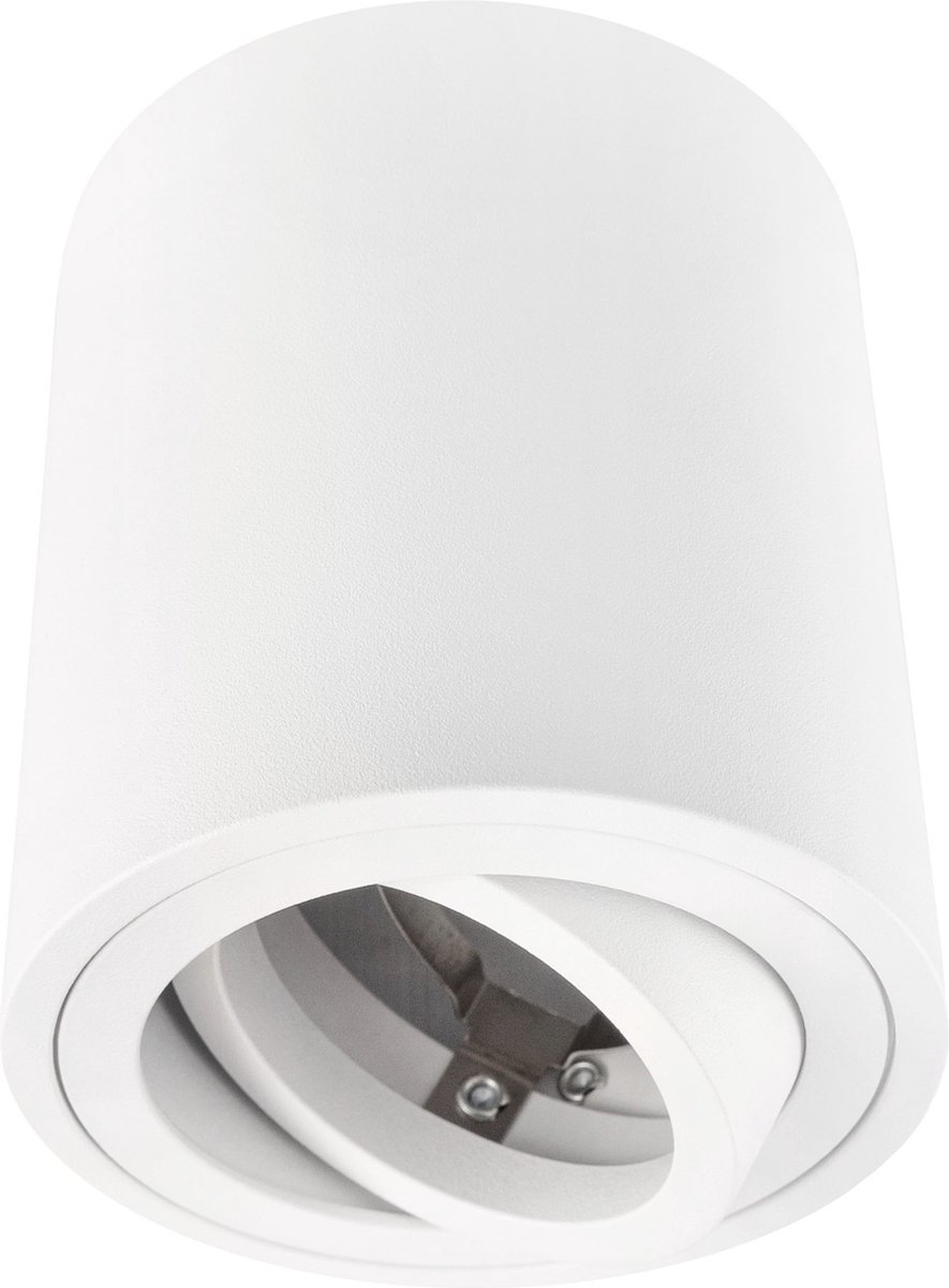 Ledvion - LED Opbouwspots - Dimbaar - Wit ø80mm - IP20 - GU10