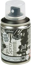 Peinture noire - acrylique mate en bombe aérosol - 100 ml - Pébéo