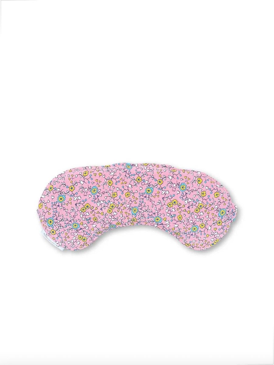 Duurzaam cadeau - Nacht oogmasker - Slaapmasker - Zero waste - Roze bloemen - Slaap masker mannen & vrouwen - Nachtrust