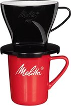 MELITTA - mug+opzetfilter standard 1x2 zwart - 6761197