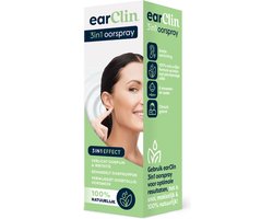 EarClin Oorspray 3in1 - 100% natuurlijk - Oorsmeer Verwijderaar - Oordruppels - Oorreiniger - Oorspuit - Verlicht pijn & Irritatie - Behandelt Oorproppen - Alternatief Wattenstaafjes