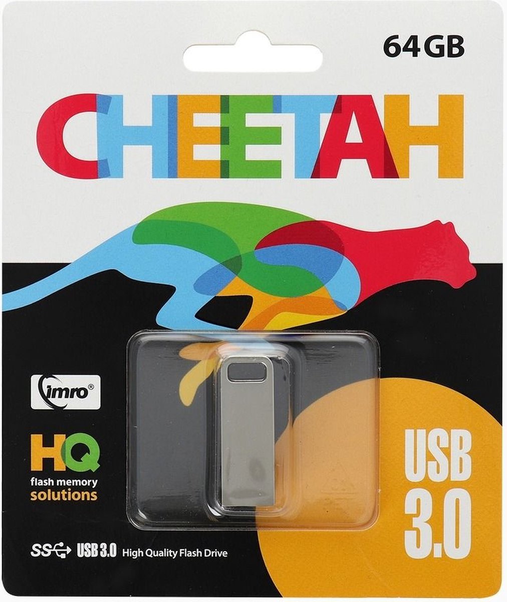 Imro - Usb stick - Geheugenkaart - Usb 3.0 - High Speed - 64 GB - Grijs