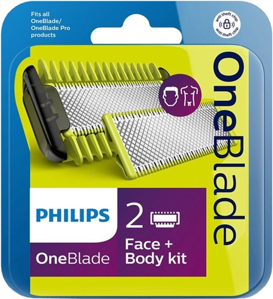 Philips OneBlade Original Blade QP620/50 - Vervangmesjes Body Kit - 2 stuks