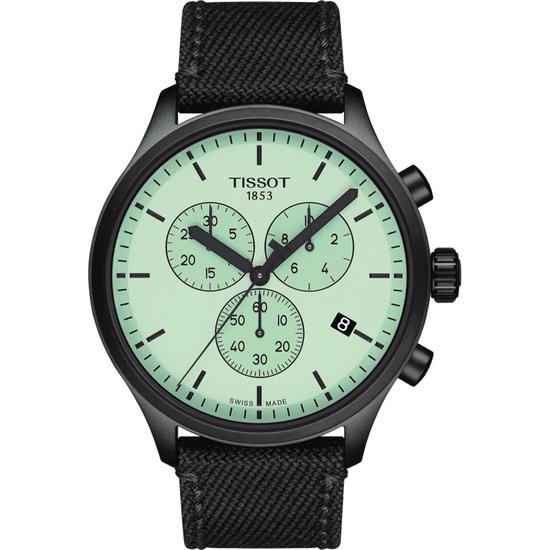 Tissot Chrono XL T1166173709100 Horloge - Textiel - Zwart - Ø 45 mm