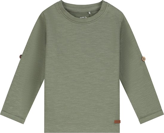 Prénatal peuter shirt - Jongens - Light Khaki Green - Maat 80