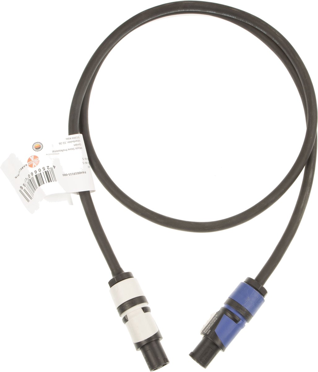 MUSIC STORE PowerTwist Patch Cable 1.5m 3x 1.5mm² - Kabel