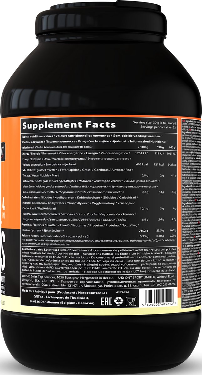 QNT Delicious Whey|Protein Eiwitpoeder|Eiwitshake|2.2kg|Vanille — afbeelding 2