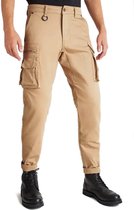 Pando Moto Desert Cargo Beige Chino Cordura® Jeans de Motorcycle pour homme W34/L30 - Taille - Pantalons