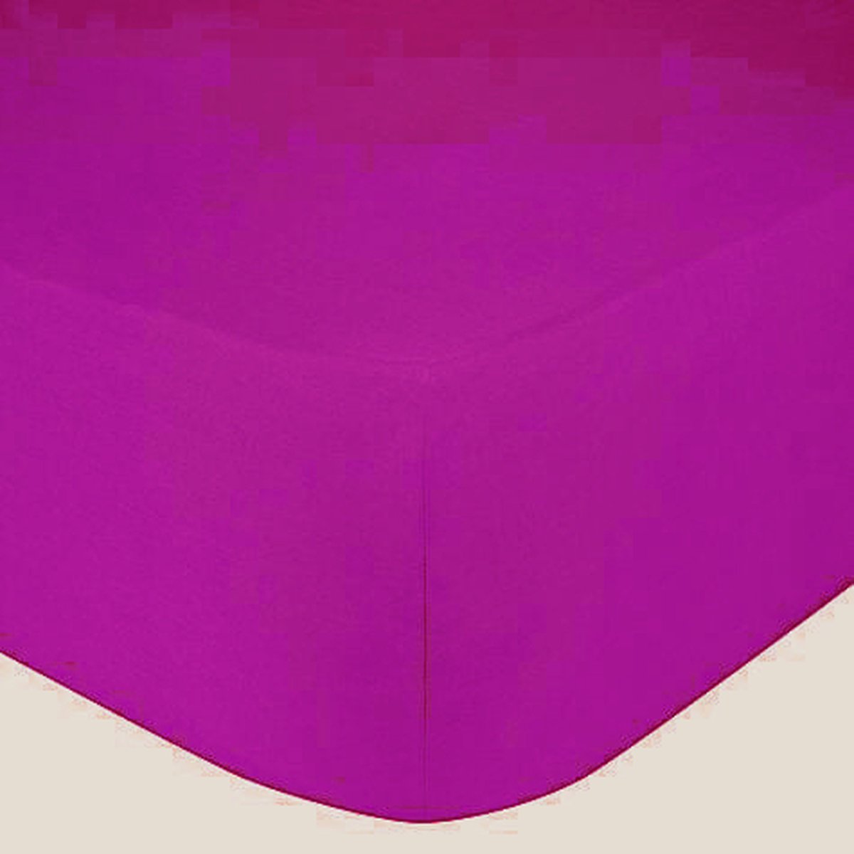 Princess Line- Comfortabel Ultra-Soft-Hoeslaken -100% katoen-Jersey -Stretch -Strijkvrij- Rondom elastiek-Hoekhoogte tot 30cm-2Persoons- Lits-Jumeaux-180x200 cm-Roze