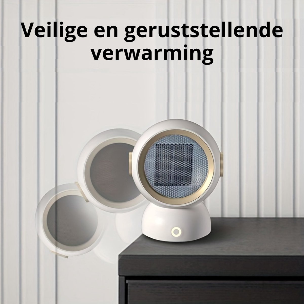 Nivard Elektrische Kachel - Haard - Heater - Mini Kachel - Winter - Groen – foto 2