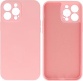 Hoesje Geschikt voor de iPhone 13 Pro Max - Fashion Color Backcover Telefoonhoesje - Roze