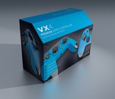 Gioteck - Manette filaire premium avec port mini-jack VX4 Bleu pour PS4 et PC