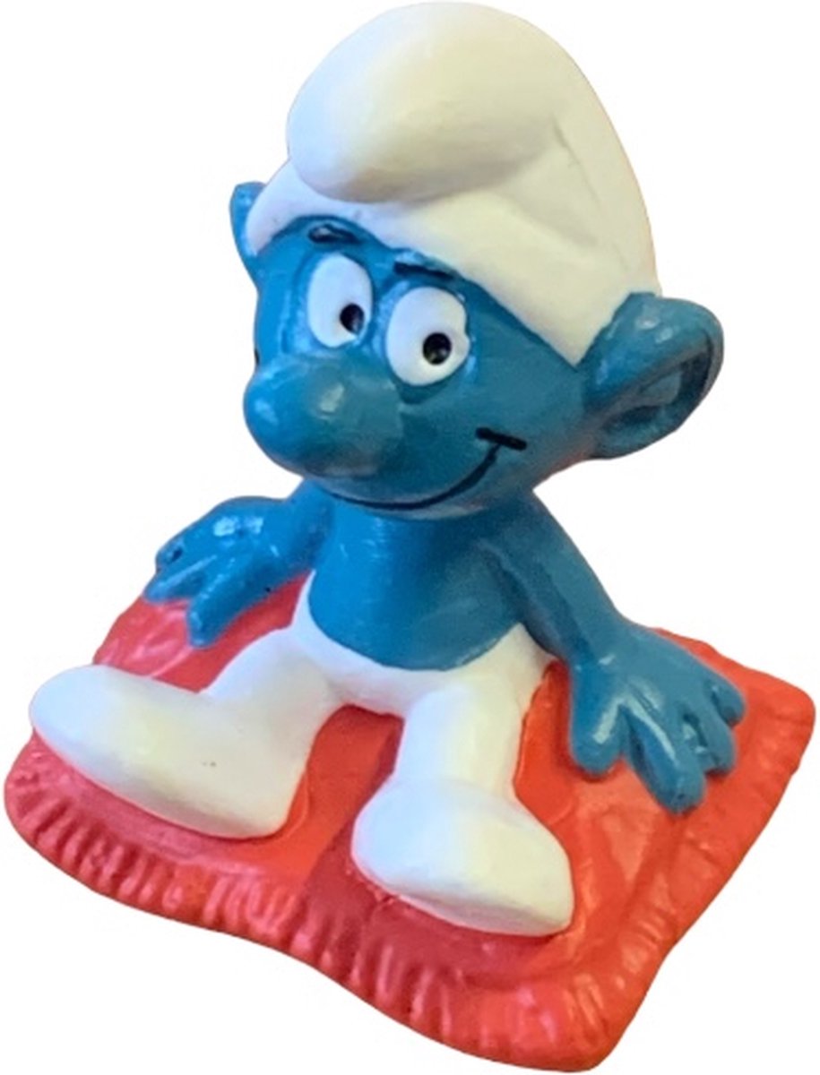 Luilaksmurf zittend op kussen - de smurfen - Nr. 20085- Schleich