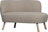 WOOOD Bankje Links Hazel - Polyester - Naturel - 70x110x76