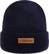 Shakaloha Gebreide Wollen Muts Heren & Dames Beanie Hat van merino wol zonder voering - Buck Beanie Mrn HeatherGrey Unisex - One Size Wintermuts.