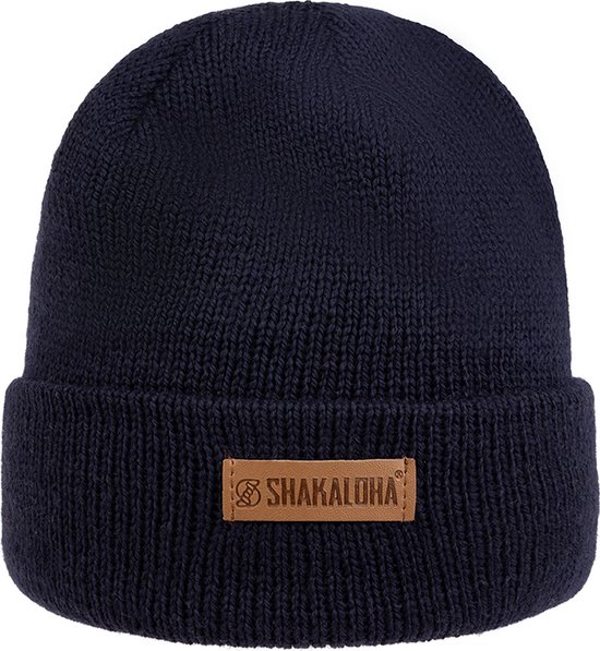 Shakaloha Gebreide Wollen Muts Heren & Dames Beanie Hat van merino wol zonder voering - Buck Beanie Mrn HeatherGrey Unisex - One Size Wintermuts