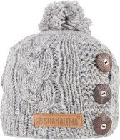 Shakaloha Gebreide Wollen Muts Heren & Dames Beanie Hat van schapenwol met polyester fleece voering - Basil Beanie Red Unisex - One Size Wintermuts