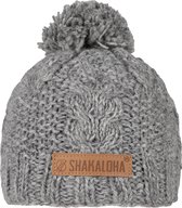 Shakaloha Gebreide Wollen Muts Heren & Dames Beanie Hat van schapenwol met polyester fleece voering - Bjorn Beanie Antracite Unisex - One Size Wintermuts