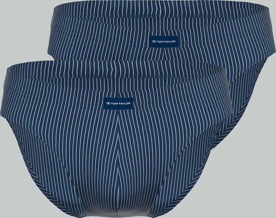 TOM TAILOR Alaska Microfiber Herenslip 2 pack - Blauw - Maat M