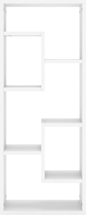 vidaXL Étagère murale Blanc 36x16x90 cm Aggloméré - Étagère - Planches - Étagère - Etagères