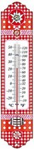 Thermometer Binnen En Buiten - Weerstation Binnen En Buiten - Thermometer Binnen Digitaal - Rood