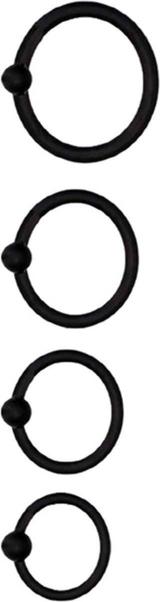 Goedkoopste Titus Silicone Series Hoofd Eikel Ring 4-pack