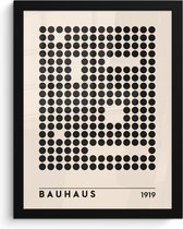 Fotolijst inclusief poster - Posterlijst 30x40 cm - Posters - Bauhaus - Retro - Modern - Kunst - Abstract - Foto in lijst decoratie - Wanddecoratie woonkamer - Muurdecoratie slaapkamer