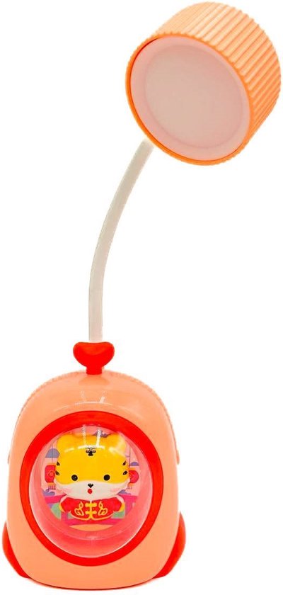 Poppy Leeslamp - Betoverend Huisje met Flexibele Nek, Kleurrijk Nachtlampje, en Oplaadbare Functionaliteit