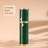 Hervulbare Parfumverstuiver 5ml-Parfum Verstuiver Navulbaar-Mini Parfum verstuiver-Kleine Spuitfles voor parfum-Parfum flesje navulbaar voor op reis- verstuiver flesjes leeg -Reisflesje-Green