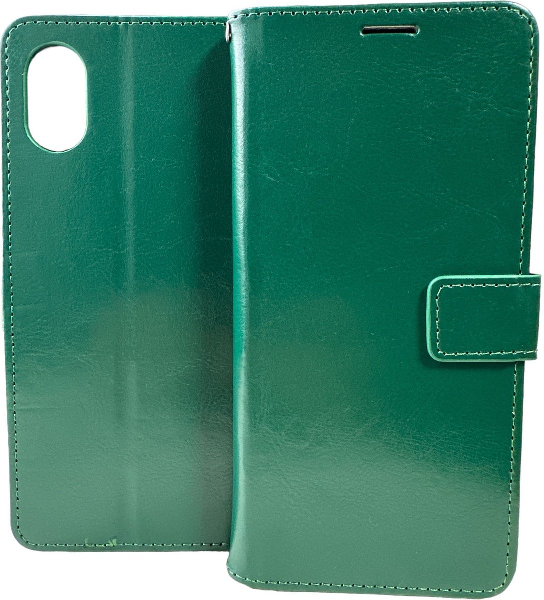 Portemonnee Book Case Hoesje Geschikt voor: Samsung Galaxy A03 Core - groen